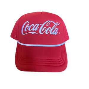 Coca-Cola Forever 21 Trucker Hat Red Mesh Snapback Cap Unisex  Retro Style NEW